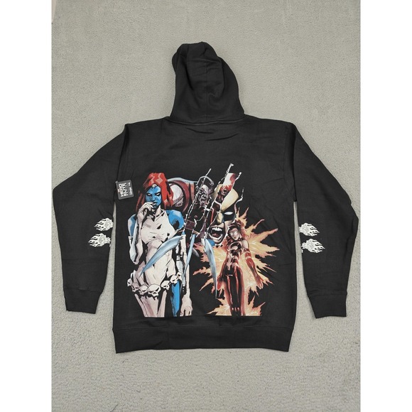 Civil Regime Marvel X Men Hoodie Mens Medium Black Hero Elite‎ Graphic Pullover